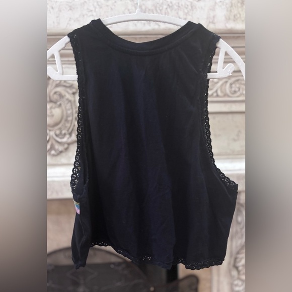 Pink Floyd Crop Sleeveless Band T-shirt Lace Trim Size Large - Picture 3 of 8